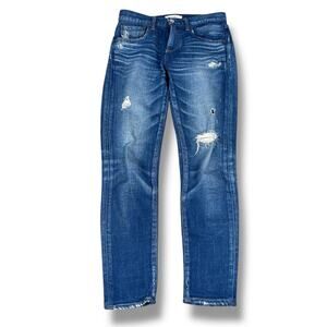 Moussy Vintage Ace Distressed Skinny Jeans Women’s 25 Blue Denim Cotton Japan